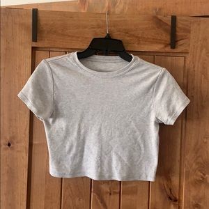 Grey Crop top